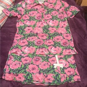 Lilly Pulitzer Low Tide Navy Floral Set